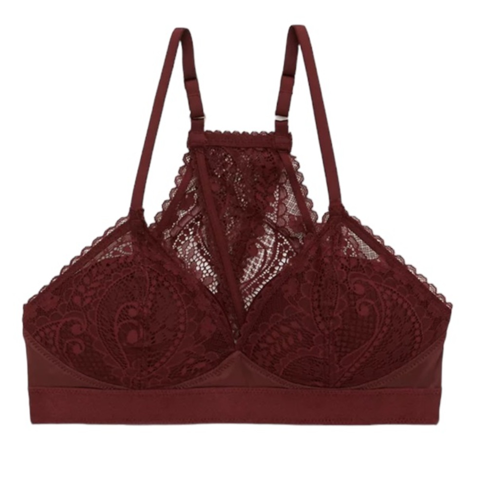 AERIE➕NEW Real Power Wireless Push Up Paisley Lace Bra